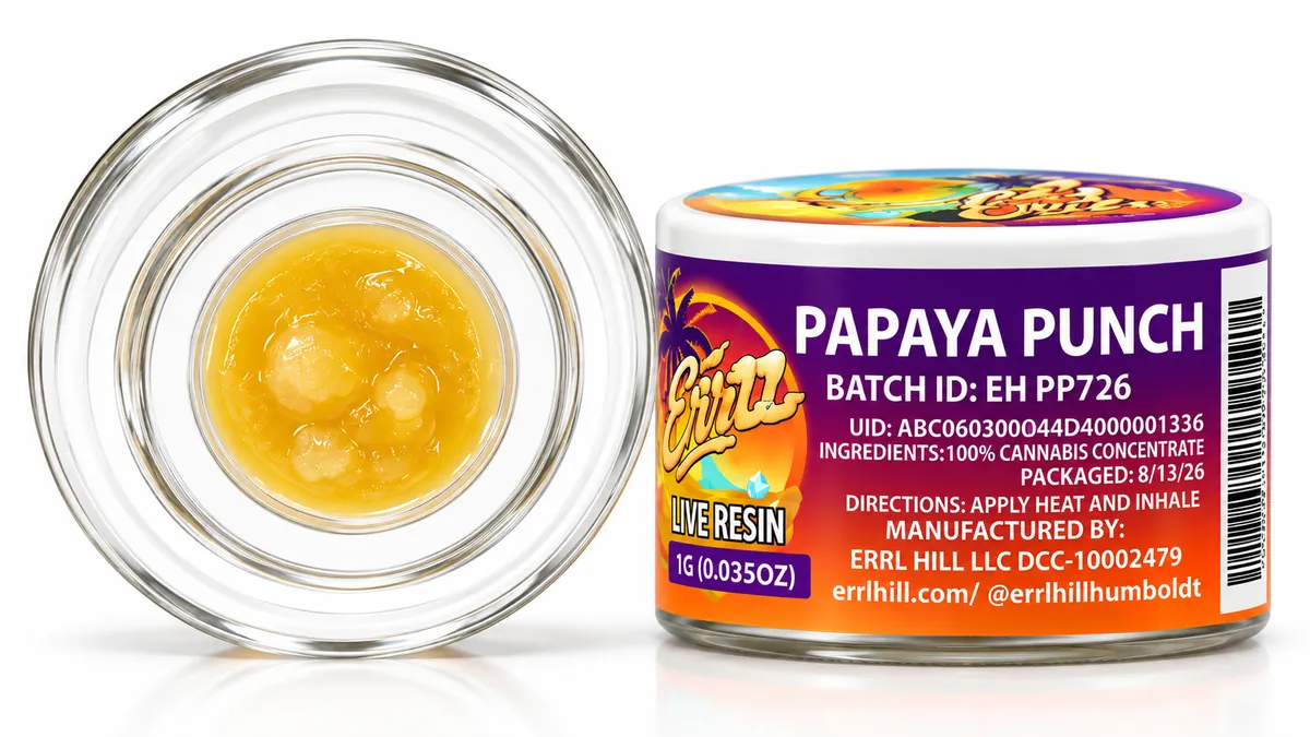 Papaya Punch — Live Resin 1g jar