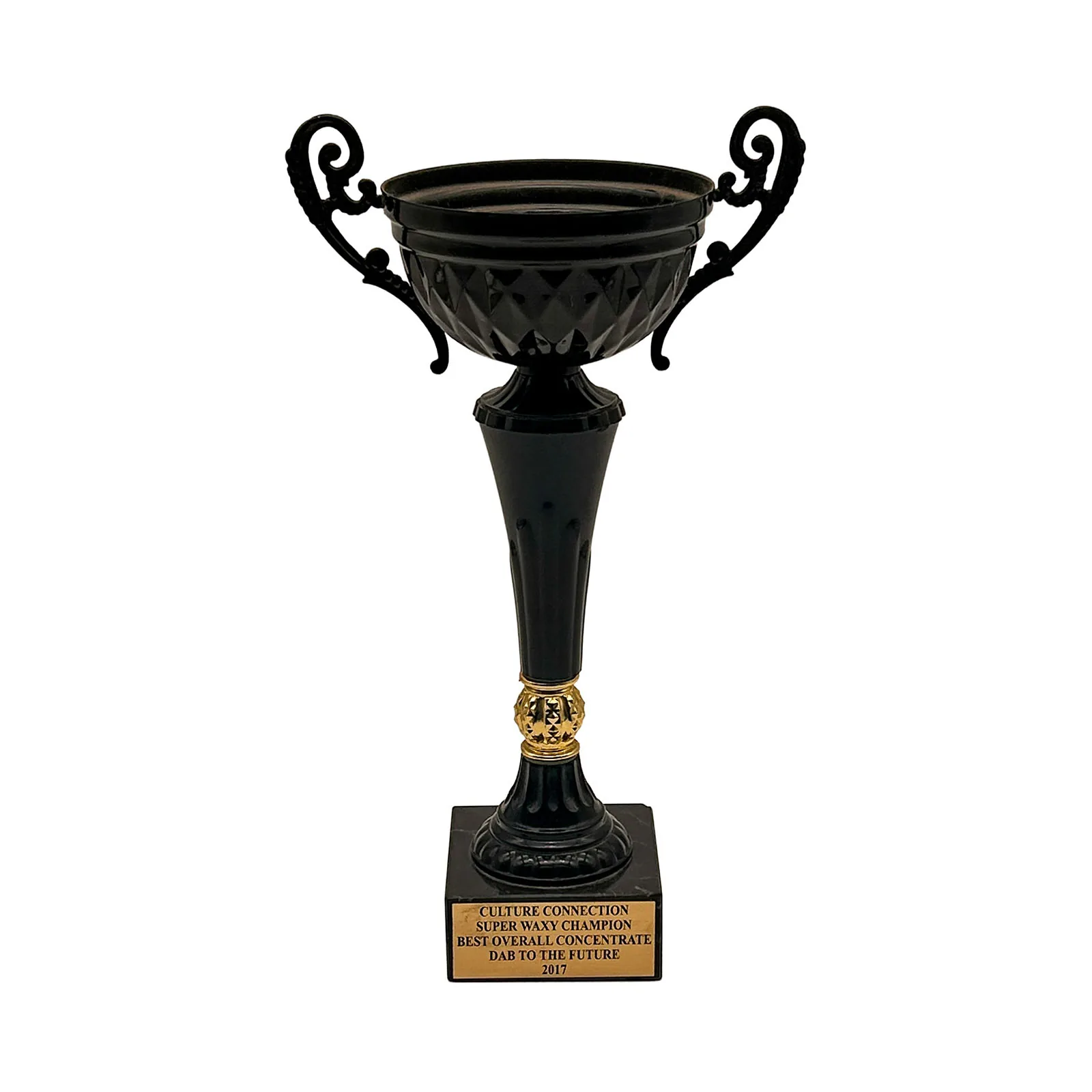 Culture Connection 2017 Super Waxy Champion trophy for Best Overall Concentrate.