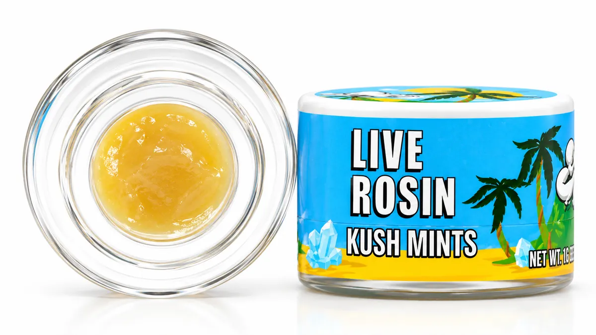 Kush Mints — Live Rosin 1g jar